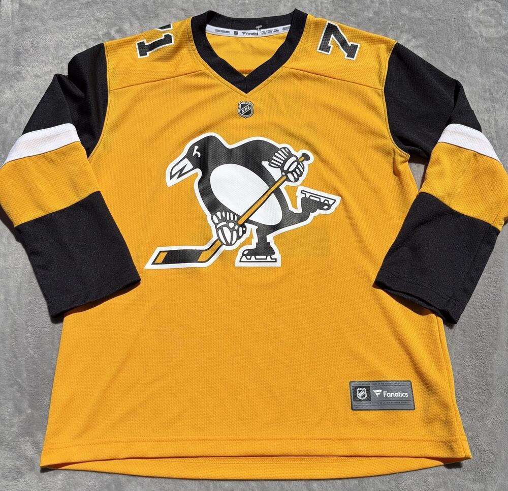 Pittsburgh Penguins Jersey Evgeni Malkin 71 Youth L/XL Black NHL Hockey